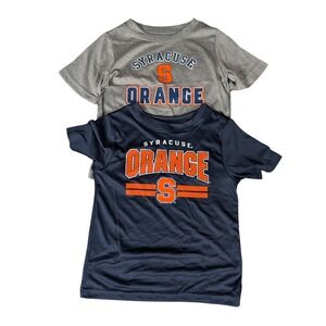 Syracuse Orange Team Athletics Kids 2 Pack Performance T-Shirts Navy Gray NEW